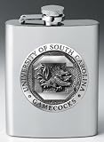 South Carolina Fighting Gamecocks 8 oz Stainless Steel Flask - NCAA College Athletics