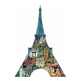 FX Schmidt Eiffel Tower Shaped 1000 Piece Jigsaw Puzzle