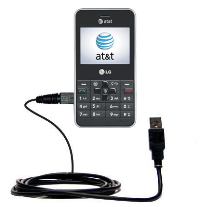 Classic Straight USB Cable for the LG CB630 with Power Hot Sync and Charge capabilities - uses Gomadic TipExchange Technology