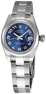 Rolex Datejust Blue Arabic Dial Oyster Bracelet Ladies Watch 179160BLAO