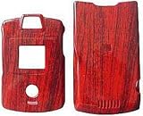 Wood Grain - Motorola RAZR V3 V3c V3m Hard Case - Protective Faceplate Cover