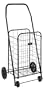 Duro-Med Folding 15 x 17 x 36 Shopping Cart, Black