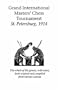 Grand International Masters' Chess Tournament St. Petersburg, 1914