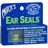 Special pack of 6 EAR PLUGS MACKS EAR SEALS 1PR