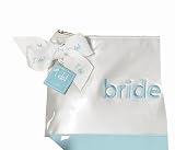 41C85kr%2Bl0L. SL160  Mud Pie Wedding Something Blue Cosmetic Case, Bride, White and Blue