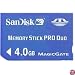 SanDisk 4 GB Memory Stick PRO Duo Flash Memory Card SDMSPD-4096-A11