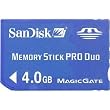 SanDisk 4 GB Memory Stick PRO Duo Flash Memory Card SDMSPD-4096-A11