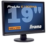 Iiyama Pro Lite E1908WS-B - LCD display - TFT - 19 - widescreen - 1680 x 1050 - 300 cd/m2 - 1000:1 - 20000:1 (dynamic) - 5 ms - 0.243 mm DVI-D, VGA - speakers - black