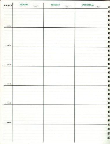 TwinMaster 7 Period Plan and Class Record Book with Leatherette