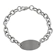 Stainless Steel Chunky ID Tag Bracelet