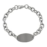 Stainless Steel Chunky ID Tag Bracelet
