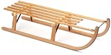 Hamax Kinder Holzschlitten DAVOS mit Lattensitz, buche und plywood, 110x33x27, 541002
