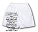 White Boxer Short with People who lean on logic and philosophy and rational expositio...