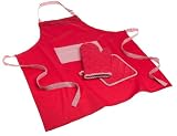  : DII Gingham Apron Set, Red