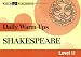Books : Daily Warm-Ups Shakespeare (Daily Warm-Ups English/Language Arts)