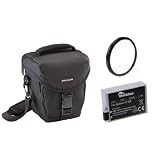 Einsteigerset bestehend aus Cullmann Kameratasche PANAMA Action 200 schwarz + Blackfox Li-Ionen Akku Typ Canon LP-E8 f�r Canon EOS 550D, 600D + Blackfox UV-Filter � 58 mmvon "Cullmann"