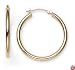 14k Yellow Gold Round Hoop Earrings