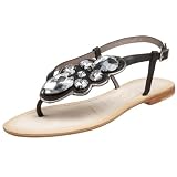 Apepazza Womens Fionae Jeweled Flat Sandal