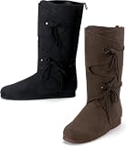 All Sexy Shoes - Renaissance-120 Mid Calf Sash Side Lace Boot