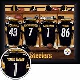 Pittsburgh Steelers NFL Customized Locker Room 11 x 14 Photograph - Black Frame