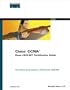 Cisco CCNA Exam #640-507 Certification Guide (With CD-ROM)