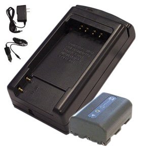Hitech -Battery & Charger Kit for Sony Handycam MiniDV Camcorder DCR-TRV8 - DCR-TRV80 - DCR-TRV830 - DCR-TRV840 - DCR-TRV950