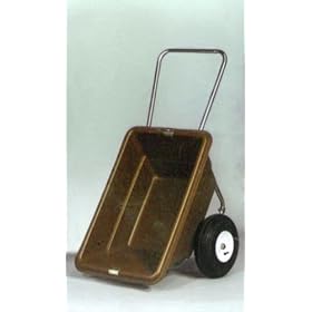 Garden Cart 5.5 cu. ft. 15.5 Flat-Proof Rib Tire (Brown Tub) from Garden Wagons