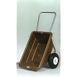 Garden Cart 5.5 cu. ft. 15.5 Flat-Proof Rib Tire (Brown Tub) by EZ Haul Cart