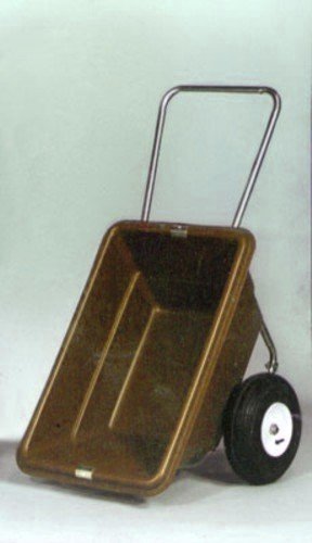 Garden Cart 5.5 cu. ft. 15.5 Flat-Proof Rib Tire (Brown Tub)