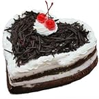 Heart Shape Blackforest Cake