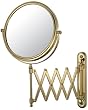Wall Mount Scissors Extension Arm 5X Magnifying Mirror
