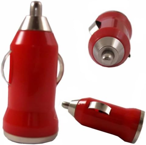 USB In Car Charger For Huwaei Ascend P2 / Red