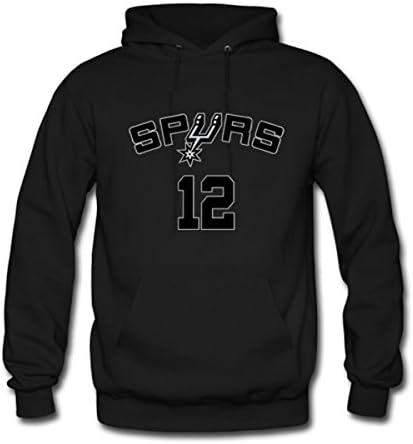 Custom San Antonio Spurs LaMarcus Aldridge #12 For Men Classic Sweatshirt Hoodies Black XL