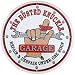 Busted Knuckle Garage Round Porcelain Sign