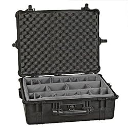Pelican 1600-004-110 Case with Padded Dividers, Black