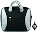 Compaq Mini CQ10-112NR 10.1 Inch Netbook Laptop Nylon Case with External Compartment Pockets, and Internal Memory Foam Protection Color Black / Grey + NuVur  Keychain (ND10C1K2) GREAT CHRISTMAS GIFT !
