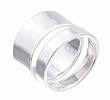 SilverBin Sterling Silver High Polish Wide and Small Class Flat Band Set