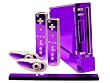 Nintendo Wii Skin - NEW - PURPLE CHROME MIRROR system skins faceplate decal mod