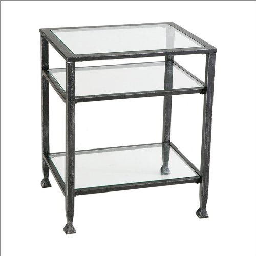 Southern Enterprises Black Metal End Table