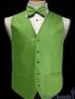 Tuxedo Vest - 5 Button Satin with Stunning Diamond Grid Pattern - Includes Bowtie.
