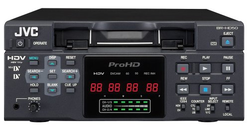 JVC Camcorder Battery JVC BR-HD50U Compact HDV/DV Format Video Recorder with DVCAM Playback for the GY-HD100 or 110 Camcorder