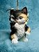 Angel Kitten Christmas Ornament Calico Kitty Cat