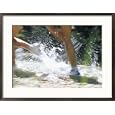 Runners Legs Splashing Through a Creek Sports Framed Photographic Poster Print by Dugald Bremner, 29x21
