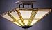 LAMPS BEAUTIFUL Tiffany Mission Lamps, Oak Park Semi-Flush Ceiling Fixture by Kichler--Excellent Customer Service--See our Feedback