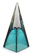 Art glass pyramid, 'Crystal Green' (medium) Art glass pyramid, 'Crystal Green' (medium)