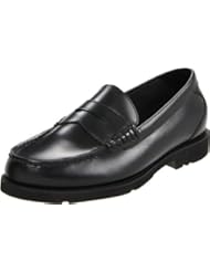 Shoes: Rockport Mens Shakespeare Circle Penny Loafer,Black Brush ,10 XW US - Rockport