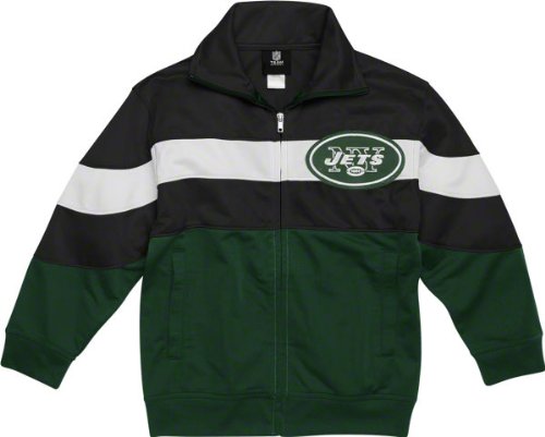 New York Jets Youth Bold Stripe Track Jacket