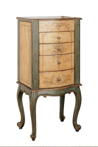 Jewelry Armoire - Antique Sage Jewelry Armoire - Powell Furniture - 72