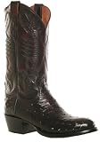 Lucchese 2000 Black Cherry Full Quill Western Boot