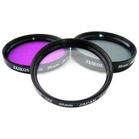 HDFX Limited Edition High Definition 37mm Protective Multi Coated Pure Glass 3 Piece Filter Kit (UV, CPL, FL)